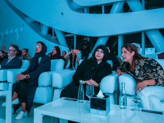 latifa at talent show at MOFT in dubai and in metaverse