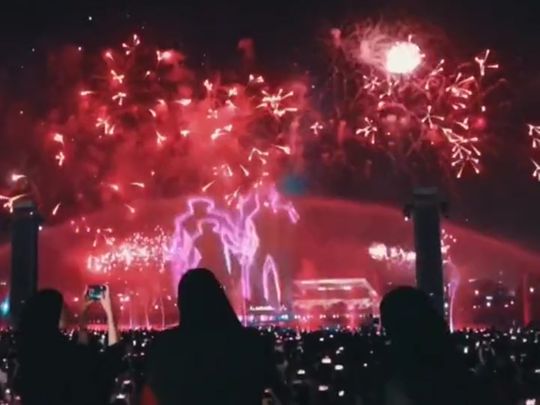 diwali show at dubai festival city