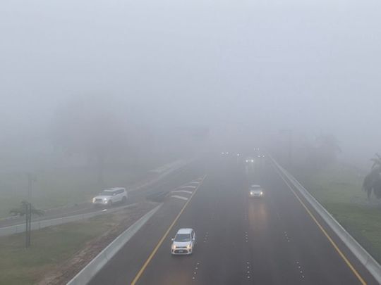 Motorists urged to exercise caution during foggy weather